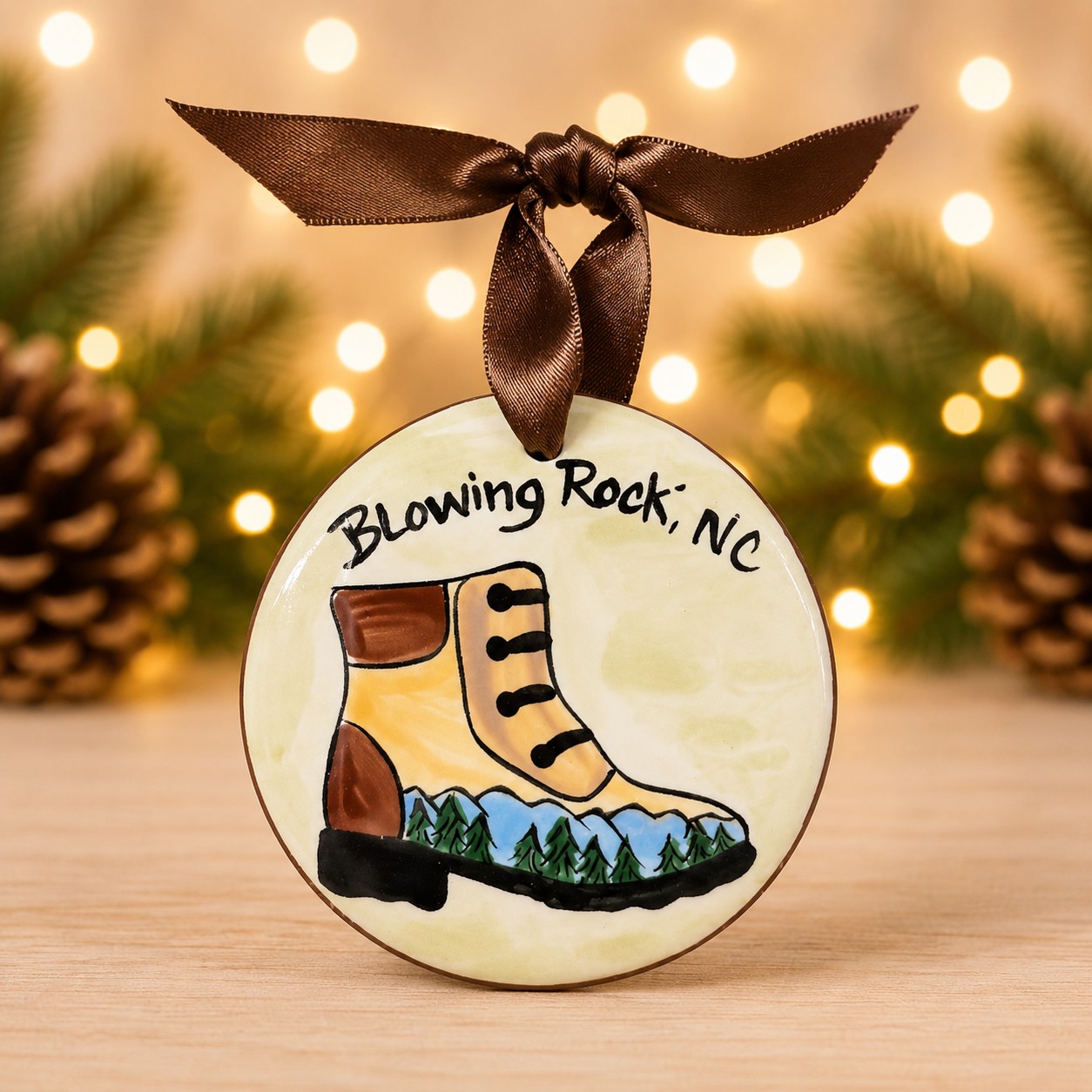 Blowing Rock Hiking Boot Ornament